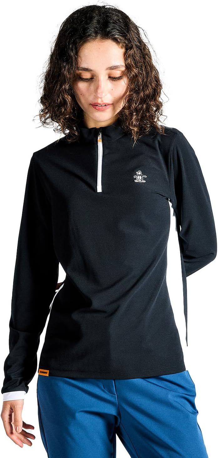 新品 マンシングウェアゴルフ ハーフジップ長袖シャツ/メンズ/LL